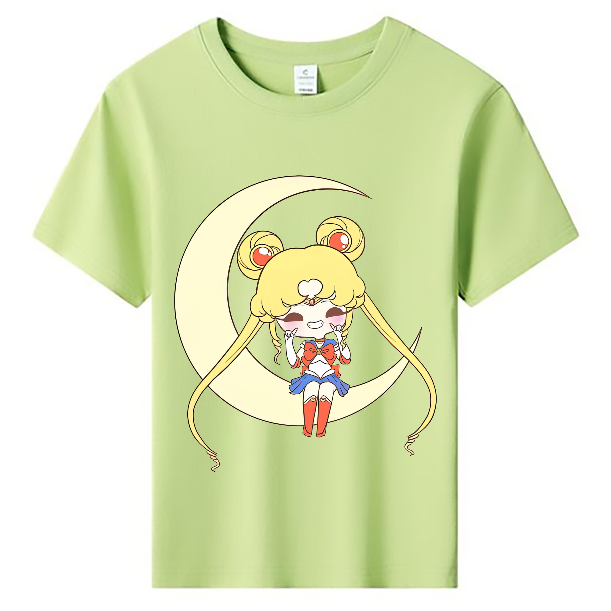（画像用） 美少女戦士セーラームーン 月野 うさぎ つきの うさぎ Sailor Moon Tsukino Usagi 綿100％キッズTシャツ（フロントプリント）